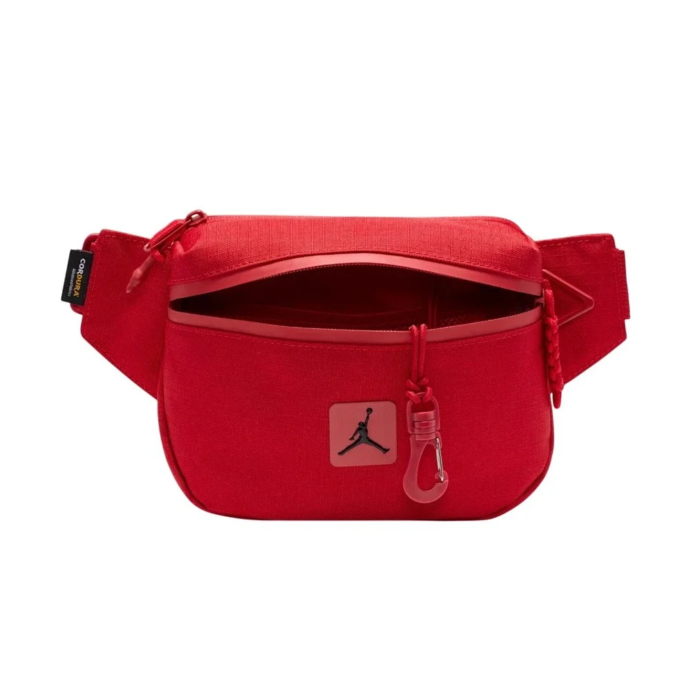 Jordan Crossbody Bag Unisex OS Red Excellence Cordura Fabric Adjustable Strap